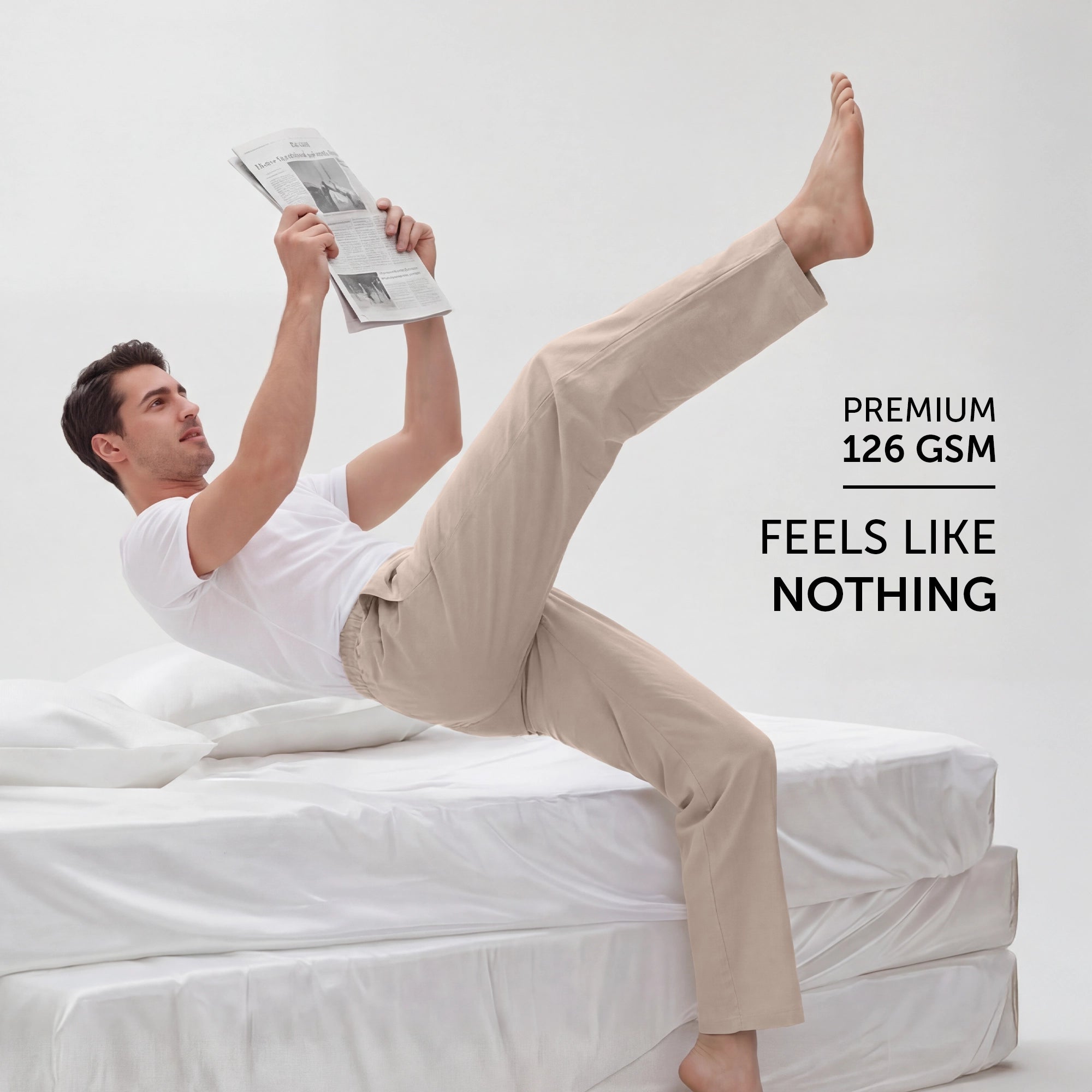 Ultra-Breathable Cotton Chambray Pyjamas - Taupe Grey