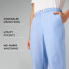 Ultra-Breathable Cotton Chambray Pyjamas - Powder Blue