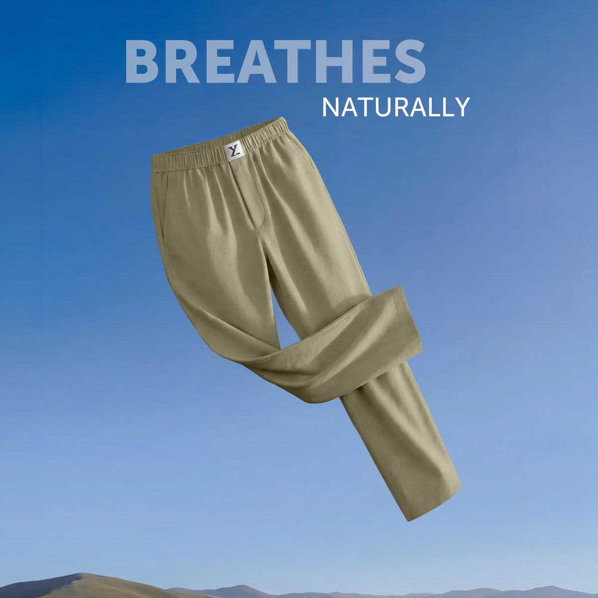 Ultra-Breathable Cotton Chambray Pyjamas - Dusty Olive