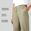 Ultra-Breathable Cotton Chambray Pyjamas - Dusty Olive