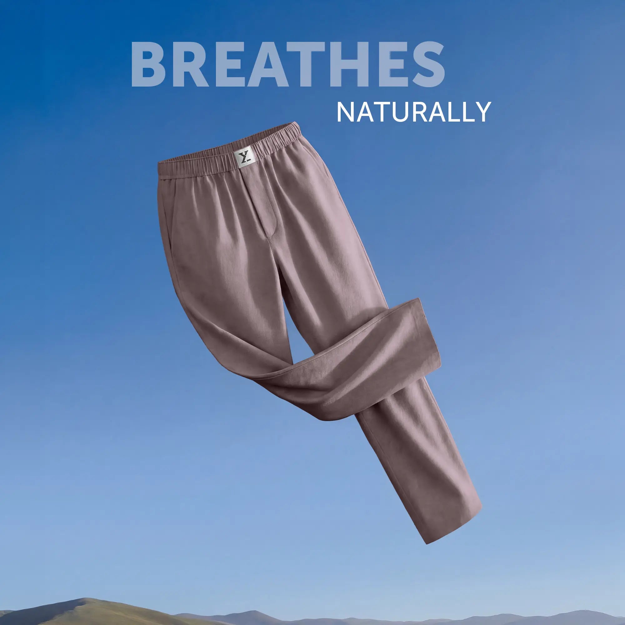 Ultra-Breathable Cotton Chambray Pyjamas - Shadow Purple