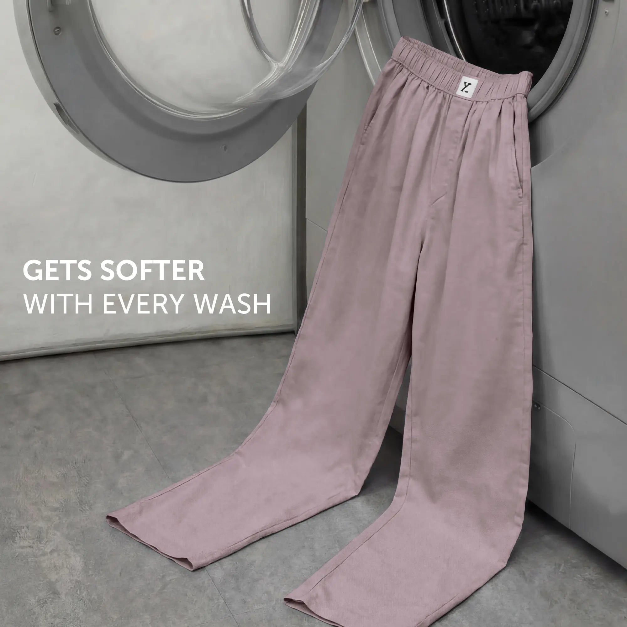 Ultra-Breathable Cotton Chambray Pyjamas - Shadow Purple