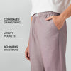 Ultra-Breathable Cotton Chambray Pyjamas - Shadow Purple