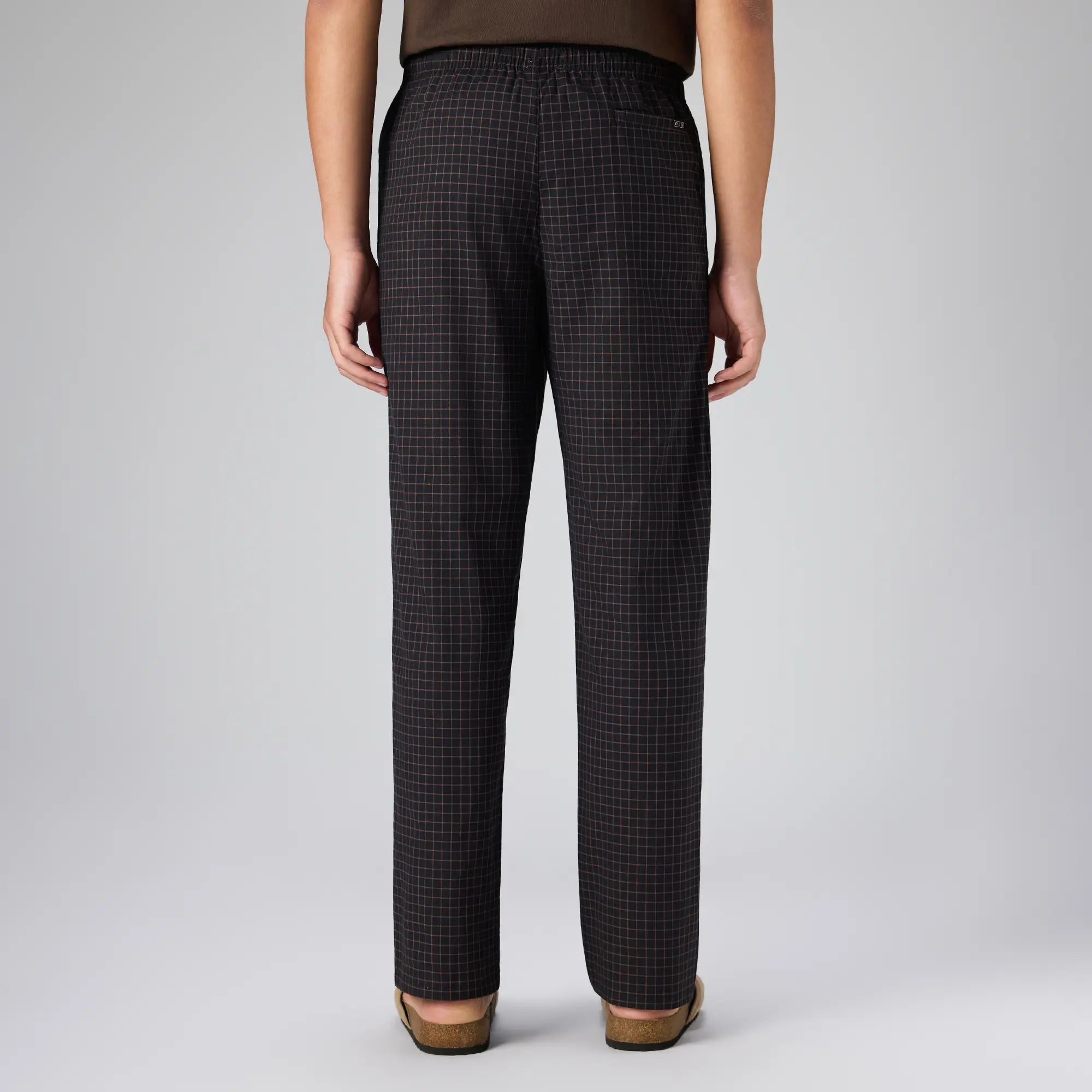 Cotton Printed Pyjamas - Mocha Black