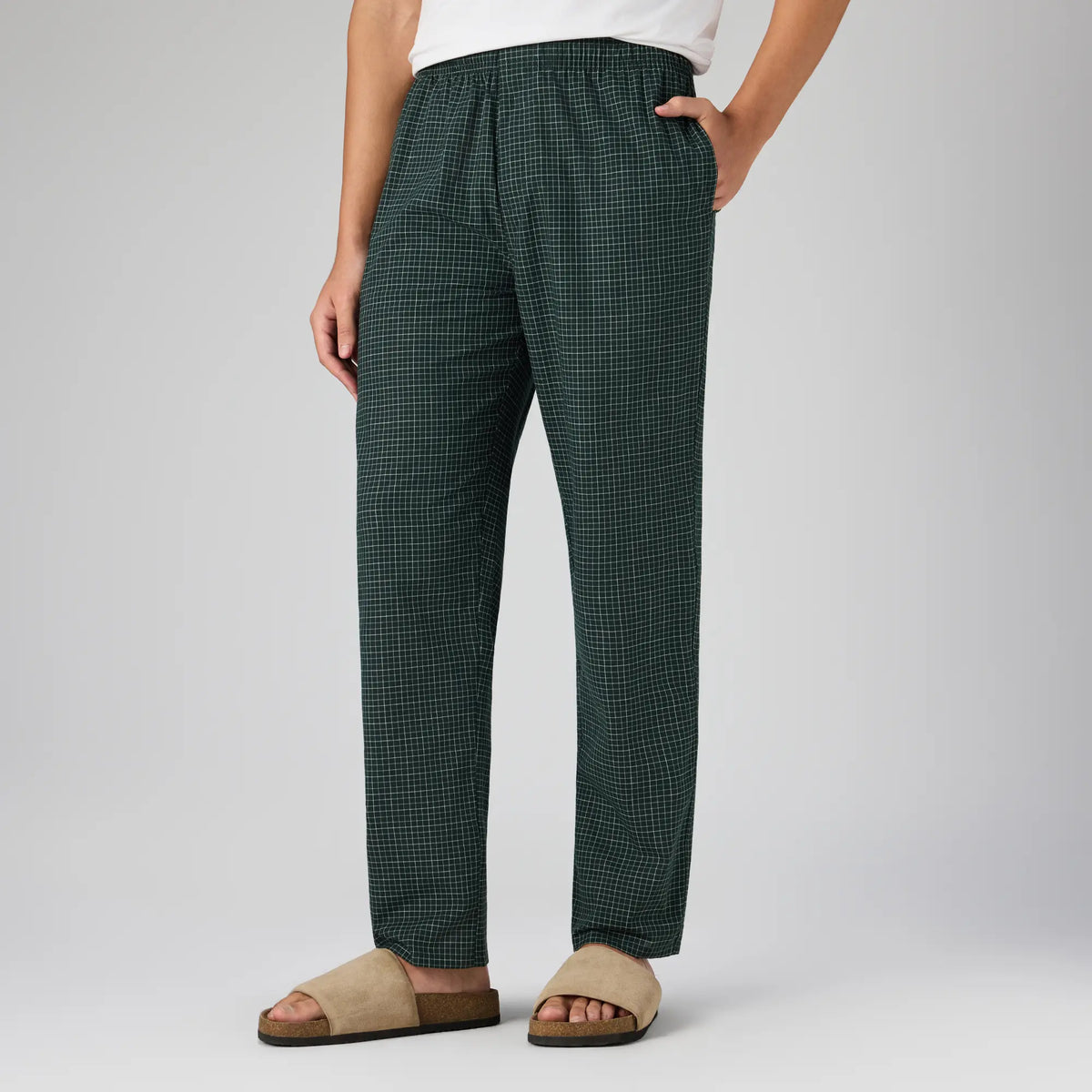 Cotton Printed Pyjamas - Forest Green