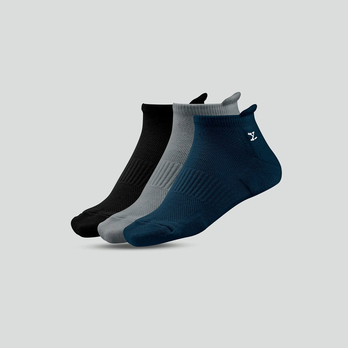 Uno Cotton Stretch Blend Socks (Pack of 3)