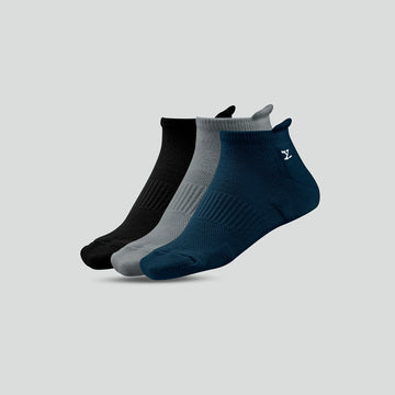 Uno Cotton Stretch Blend Socks (Pack of 3)