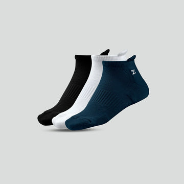 Uno Cotton Stretch Blend Socks (Pack of 3)