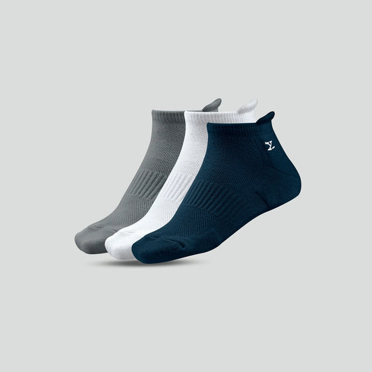 Uno Cotton Stretch Blend Socks (Pack of 3)