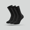 Crew-Length Socks - Pitch Black (Pack of 3)