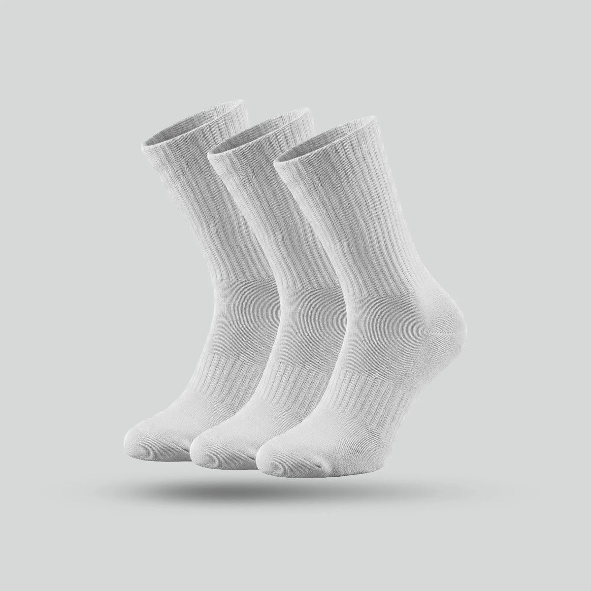 Crew-Length Socks - Polar White (Pack of 3)