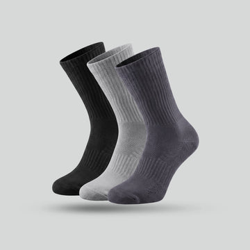 Crew-Length Socks - Multicolor (Pack of 3)