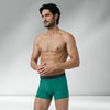 Traq Silver Cotton Trunks Aqua Green