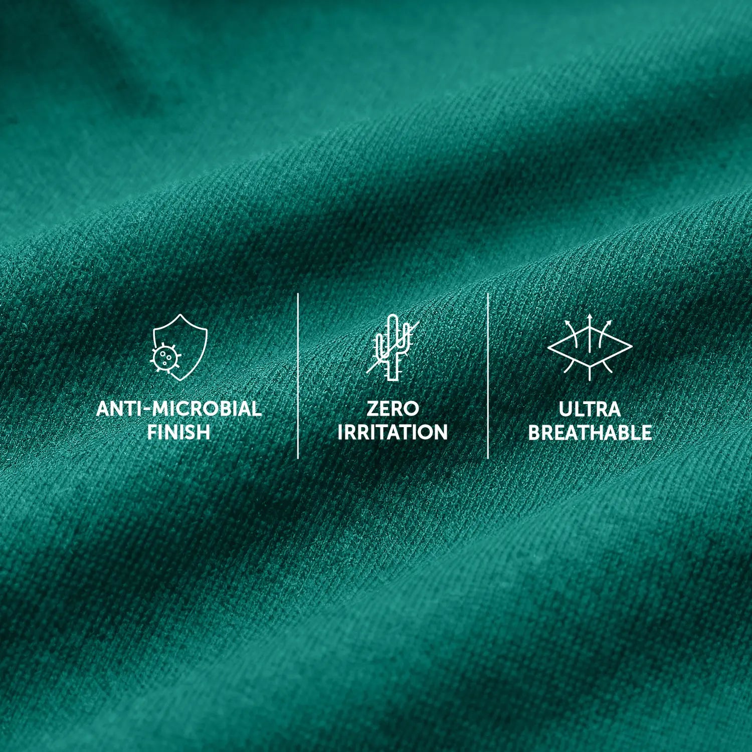 Traq Silver Cotton Trunks Aqua Green
