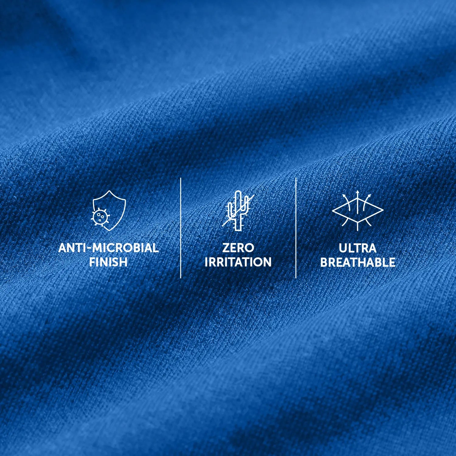 Traq Silver Cotton Trunks Horizon Blue