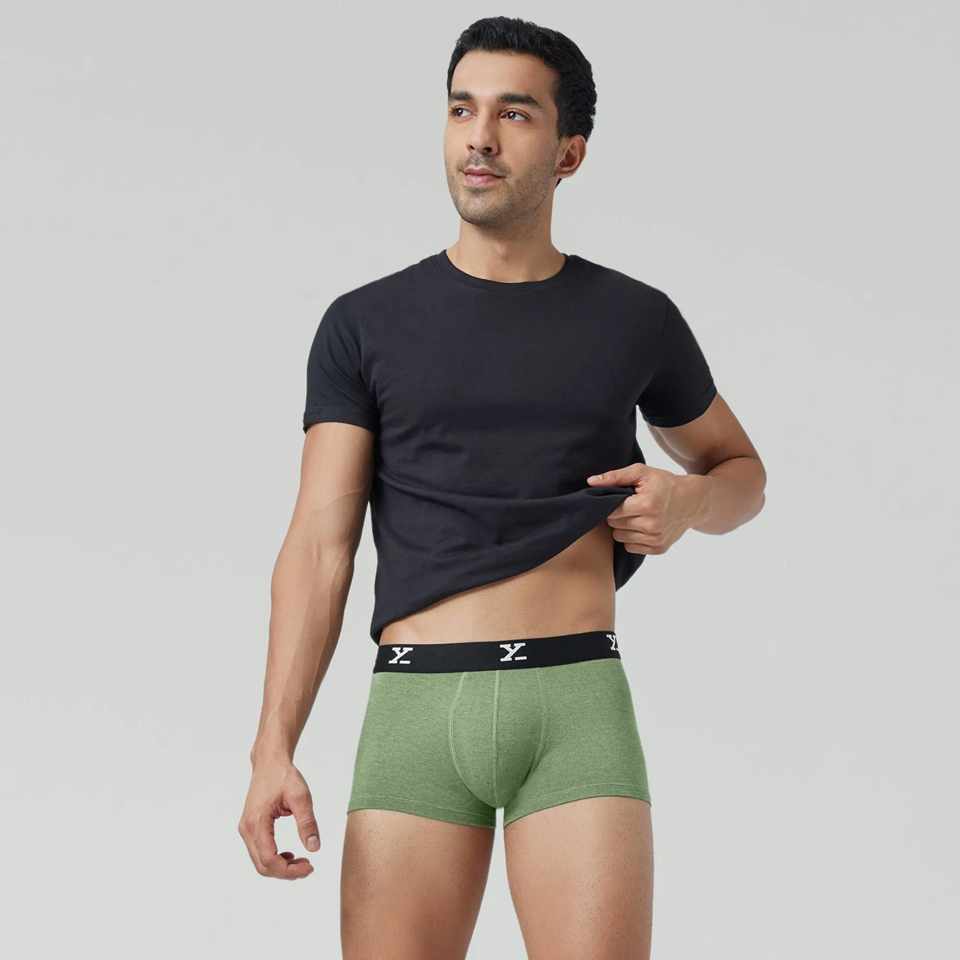 Limited Edition Medley Trunks Olive Green - XYXX Crew