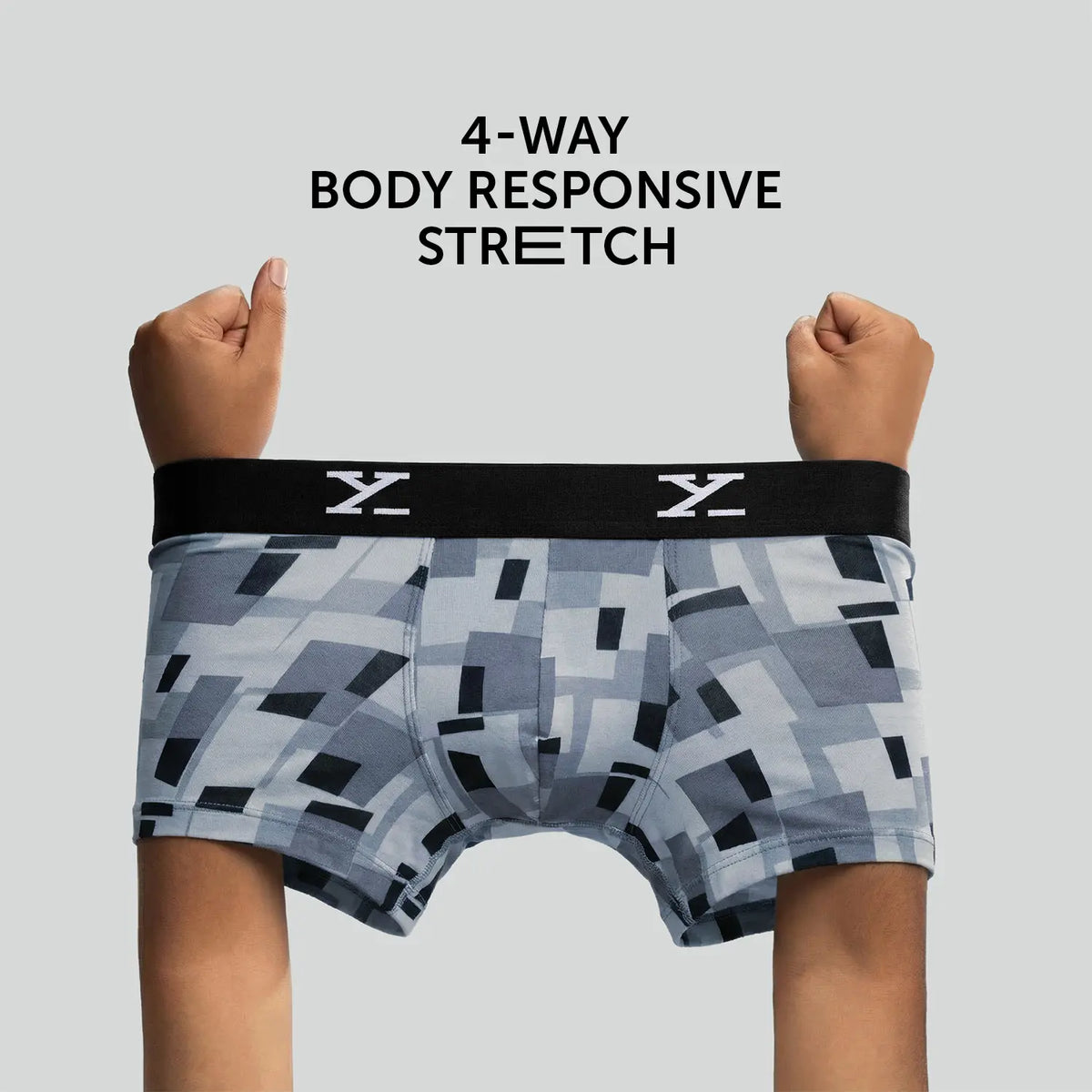Shuffle Modal Trunks Boxy Grey
