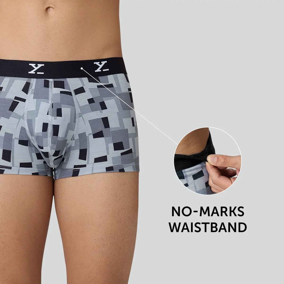 Shuffle Modal Trunks Boxy Grey