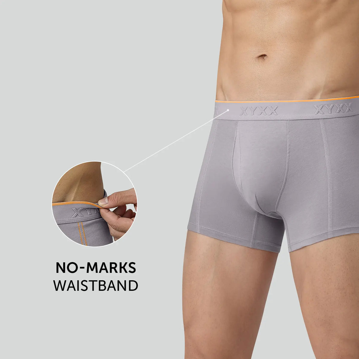 Crux Cotton Stretch Trunks Cloud Grey