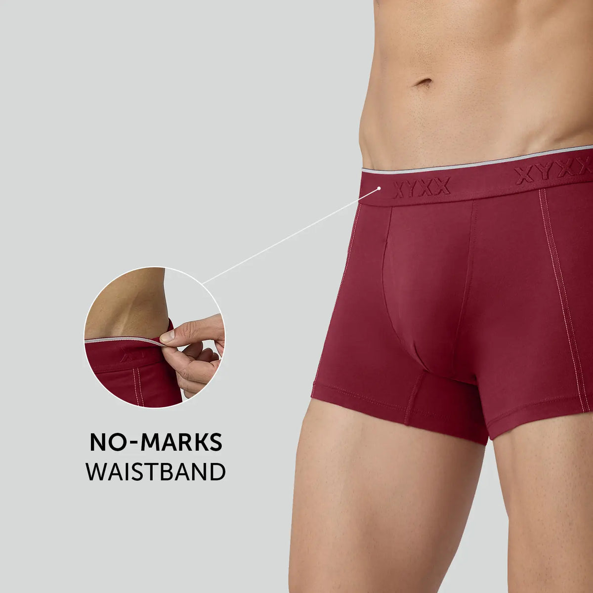 Crux Cotton Stretch Trunks Bold Burgundy