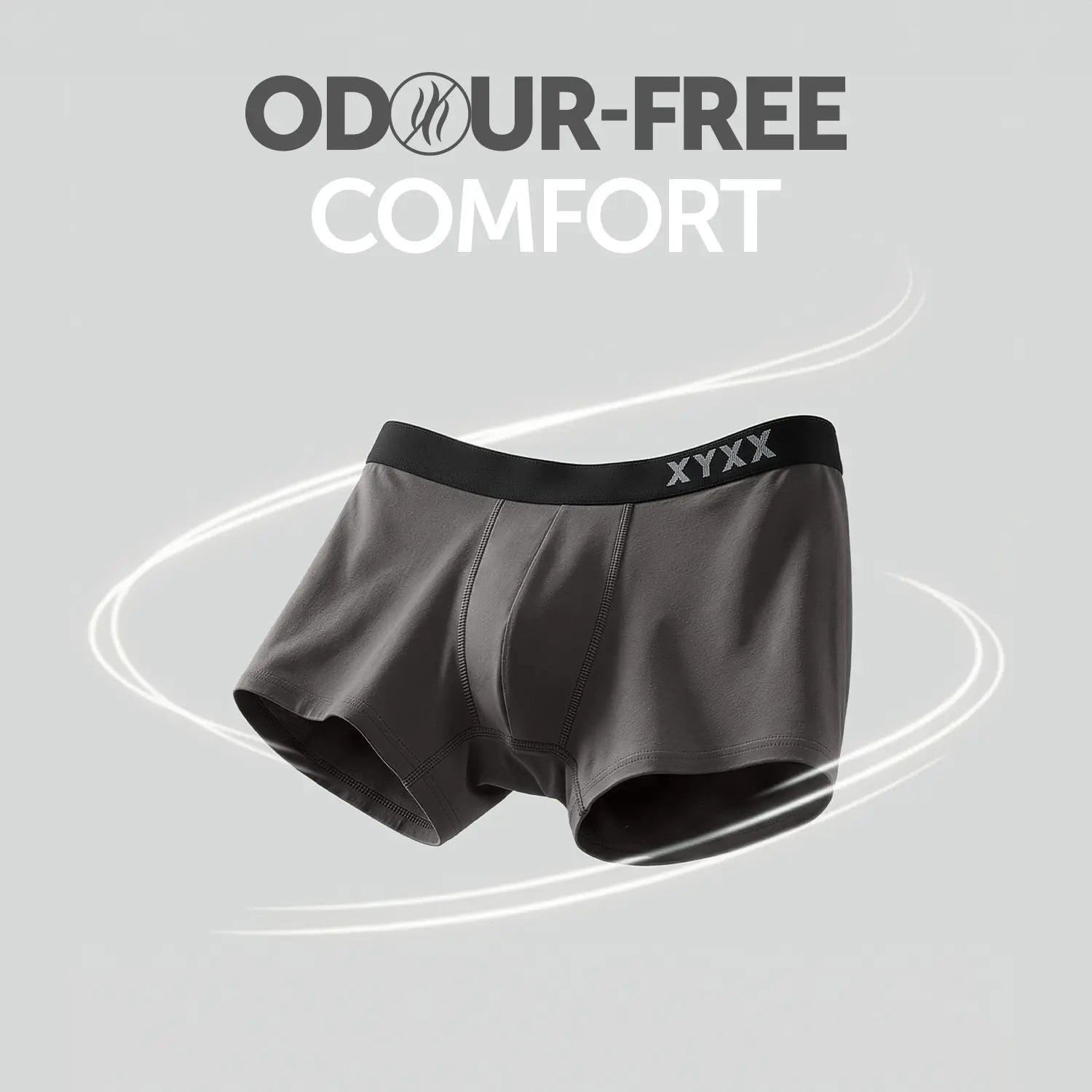 Pace Cotton Rib Trunks Charcoal Grey