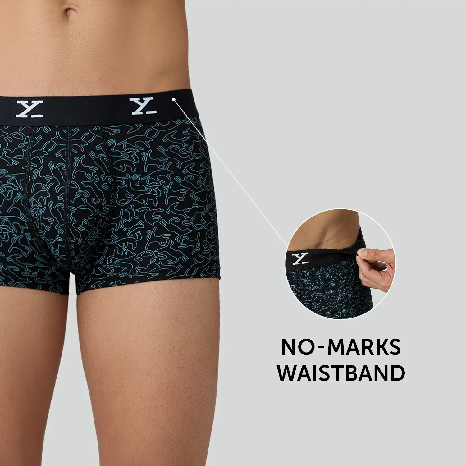 Prints For You Trunks Black