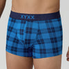 Checkmate Modal-Cotton Trunks For Men Vivid Blue -  XYXX Crew