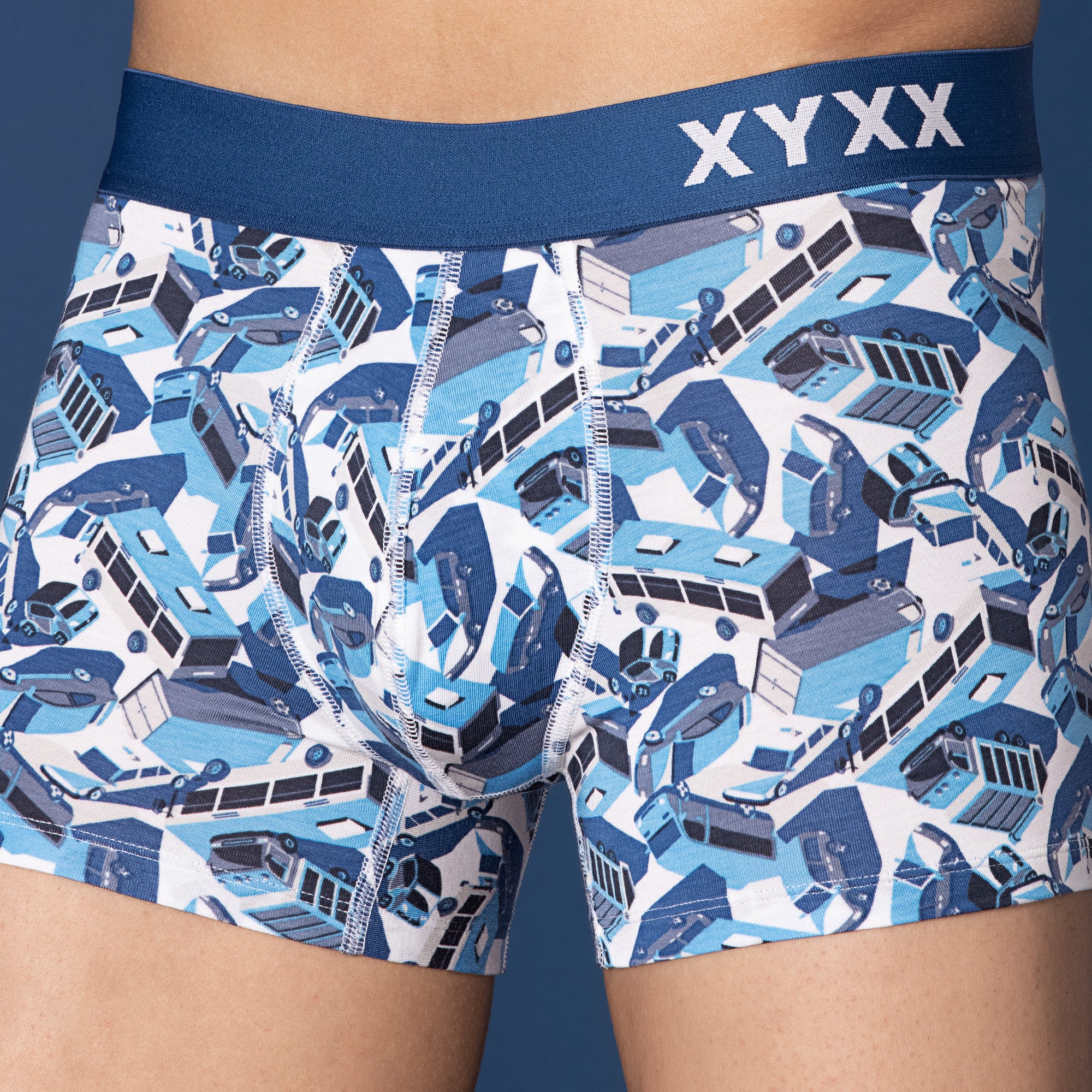 Urbane Modal Trunks For Men Street Blue -  XYXX Mens Apparels