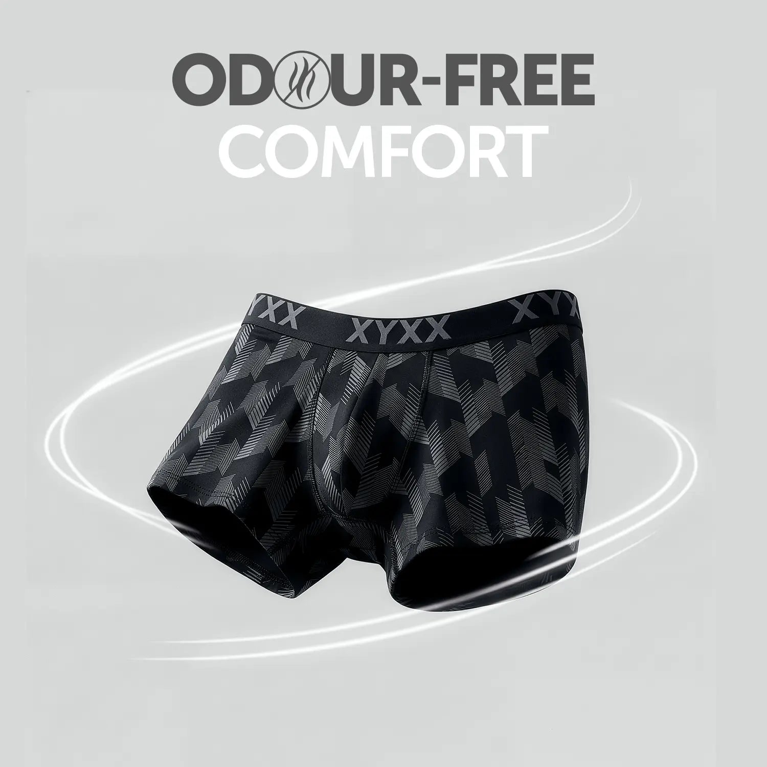 Matrix Cotton-Modal Trunks Chevron Black