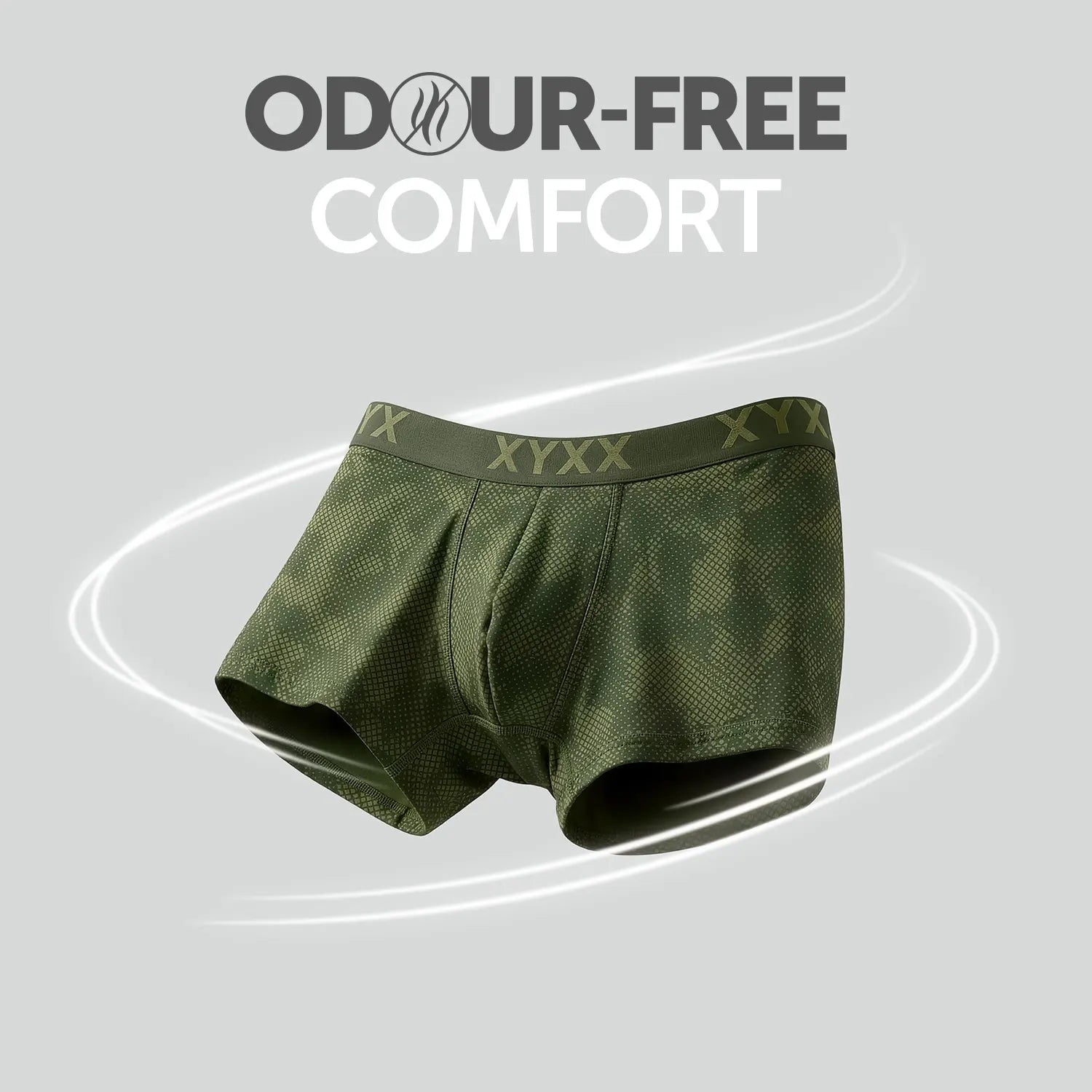Matrix Cotton-Modal Trunks Olive Drift