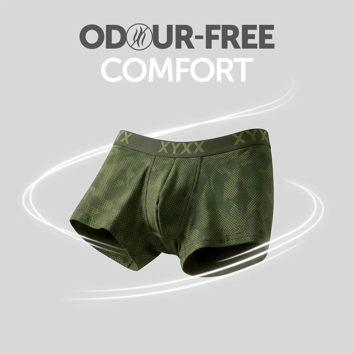 Matrix Cotton-Modal Trunks Olive Drift