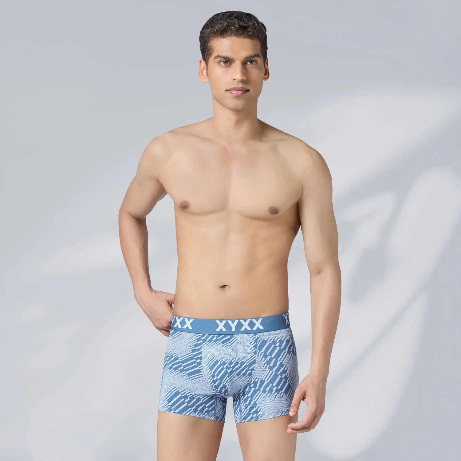 Matrix Cotton-Modal Trunks Cascade Blue