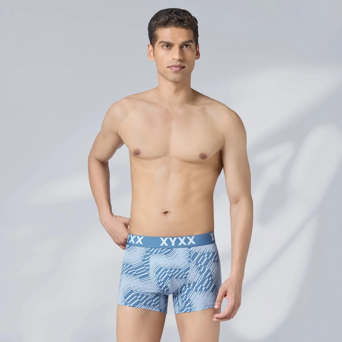 Matrix Cotton-Modal Trunks Cascade Blue