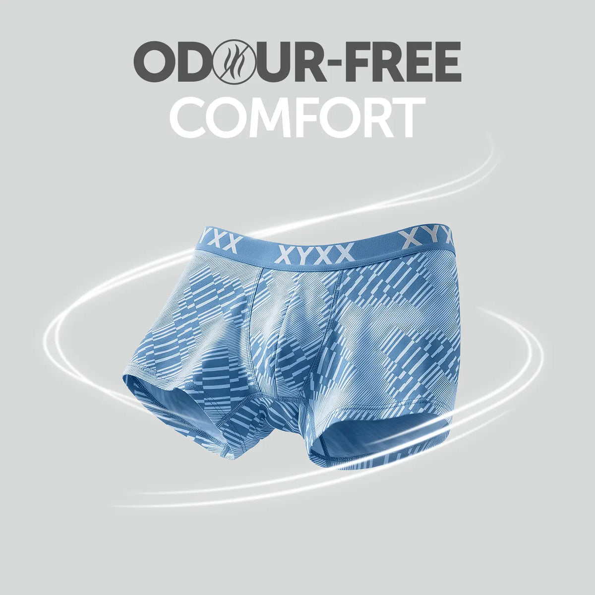 Matrix Cotton-Modal Trunks Cascade Blue