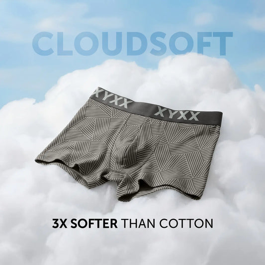 Matrix Cotton-Modal Trunks Linear Grey