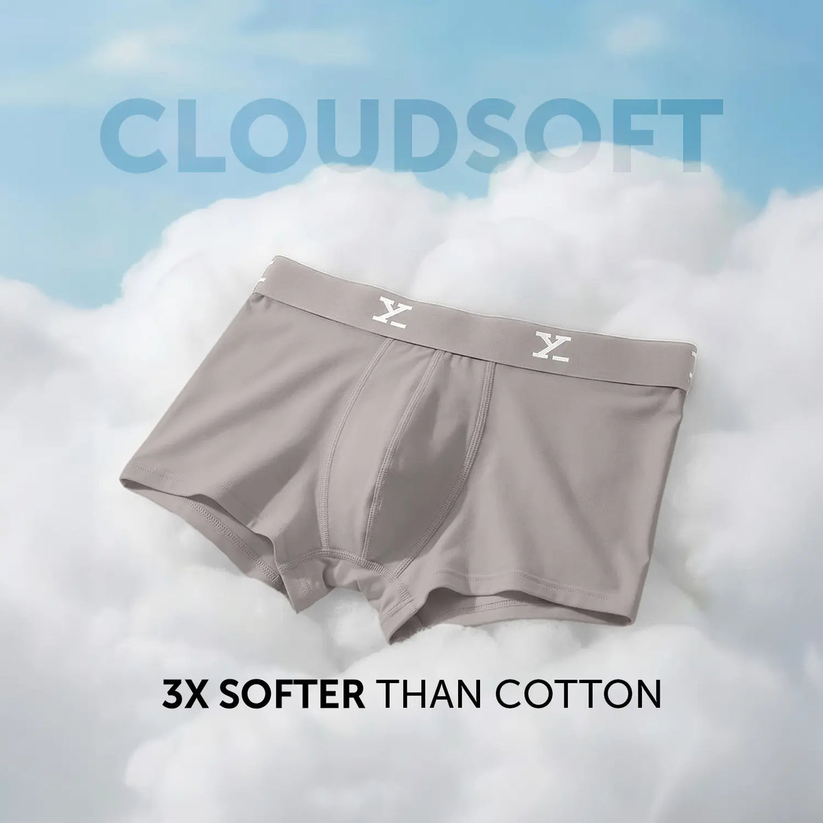 Cloudsoft Modal Trunks - Ash Grey