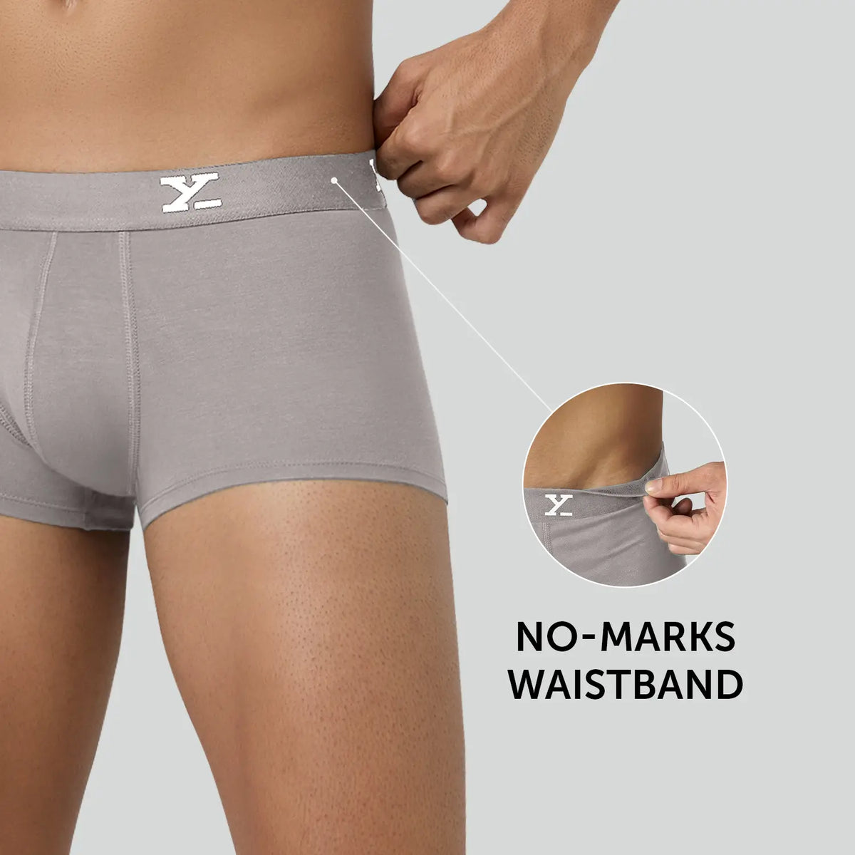 Cloudsoft Modal Trunks - Ash Grey