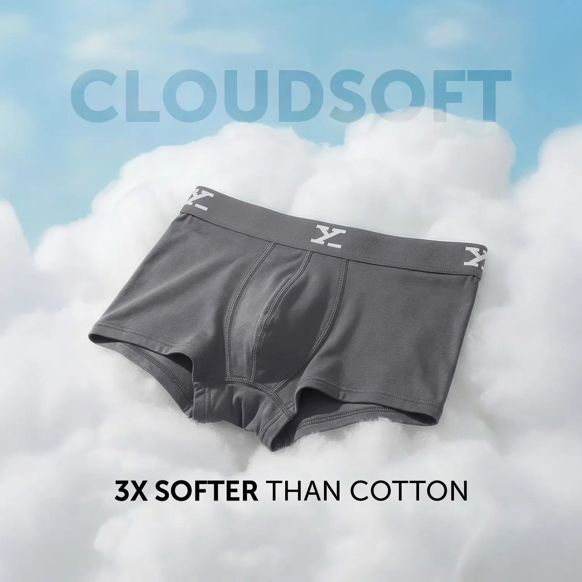 Cloudsoft Modal Trunks - Charcoal Grey