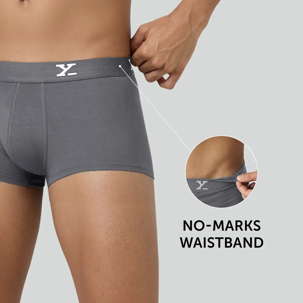 Cloudsoft Modal Trunks - Charcoal Grey