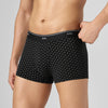 Odour-Free Printed Cotton Trunks - Linear Black