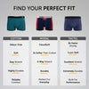 Odour-Free Printed Cotton Trunks - Linear Black