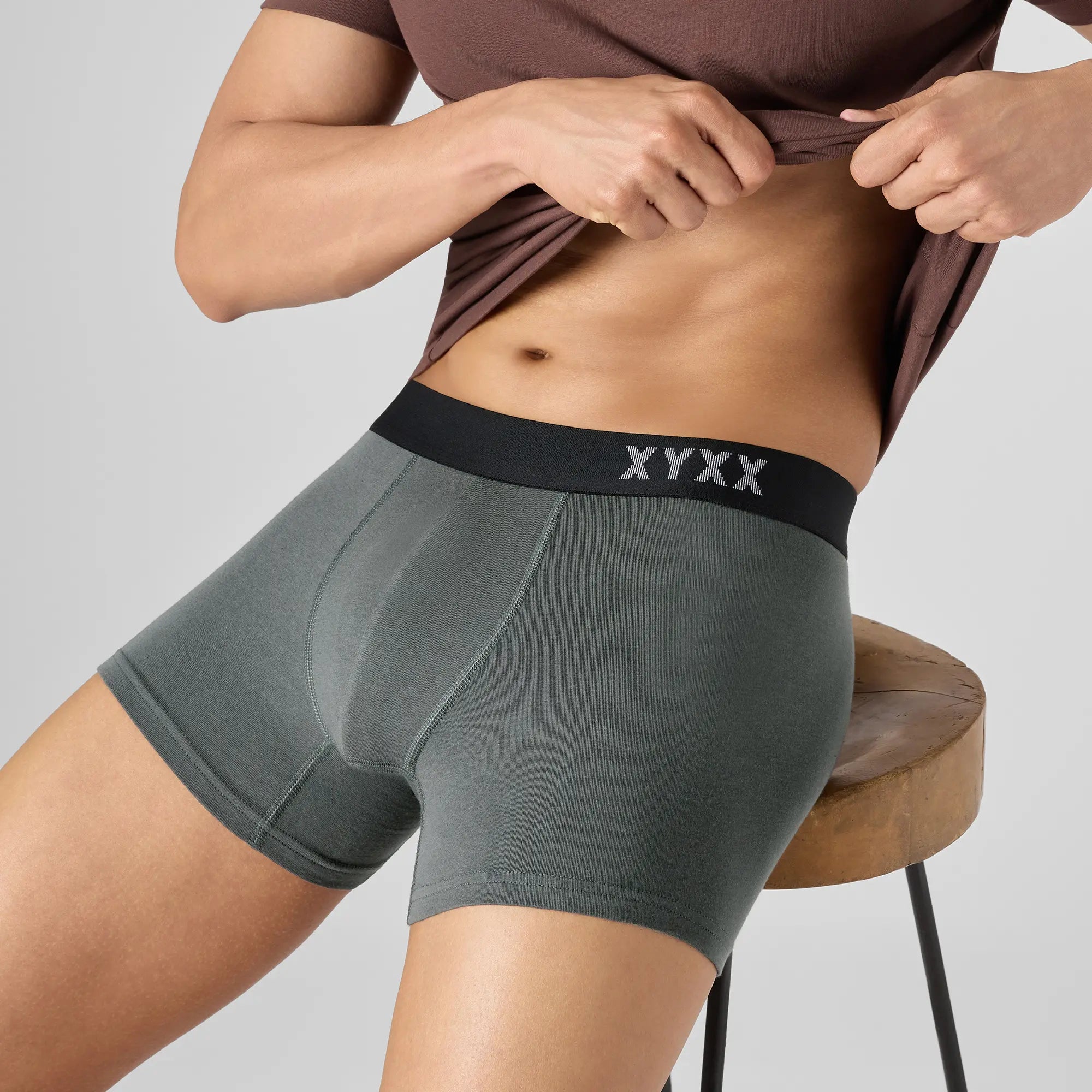 Odour-Free Cotton Trunks - Charcoal Grey