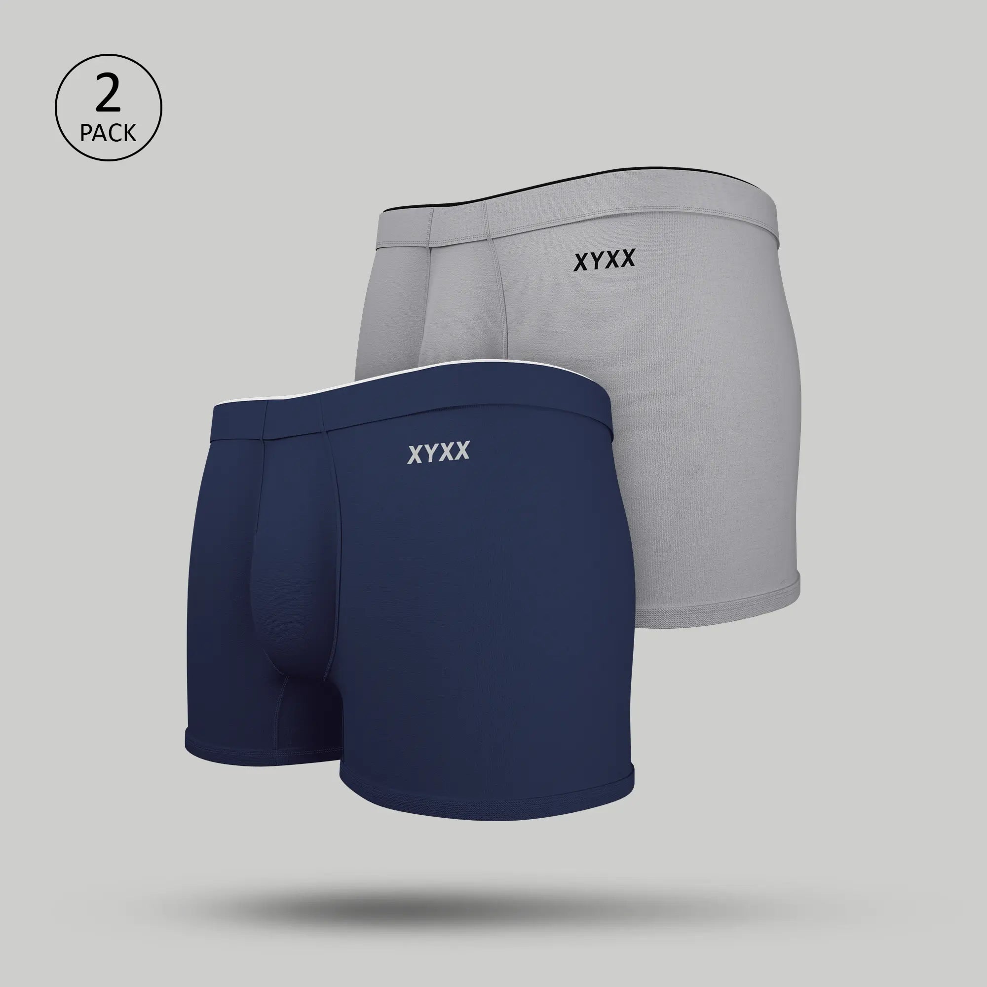 Uno Modal Trunks Pack of 2 (Estate Blue/Ash Grey)