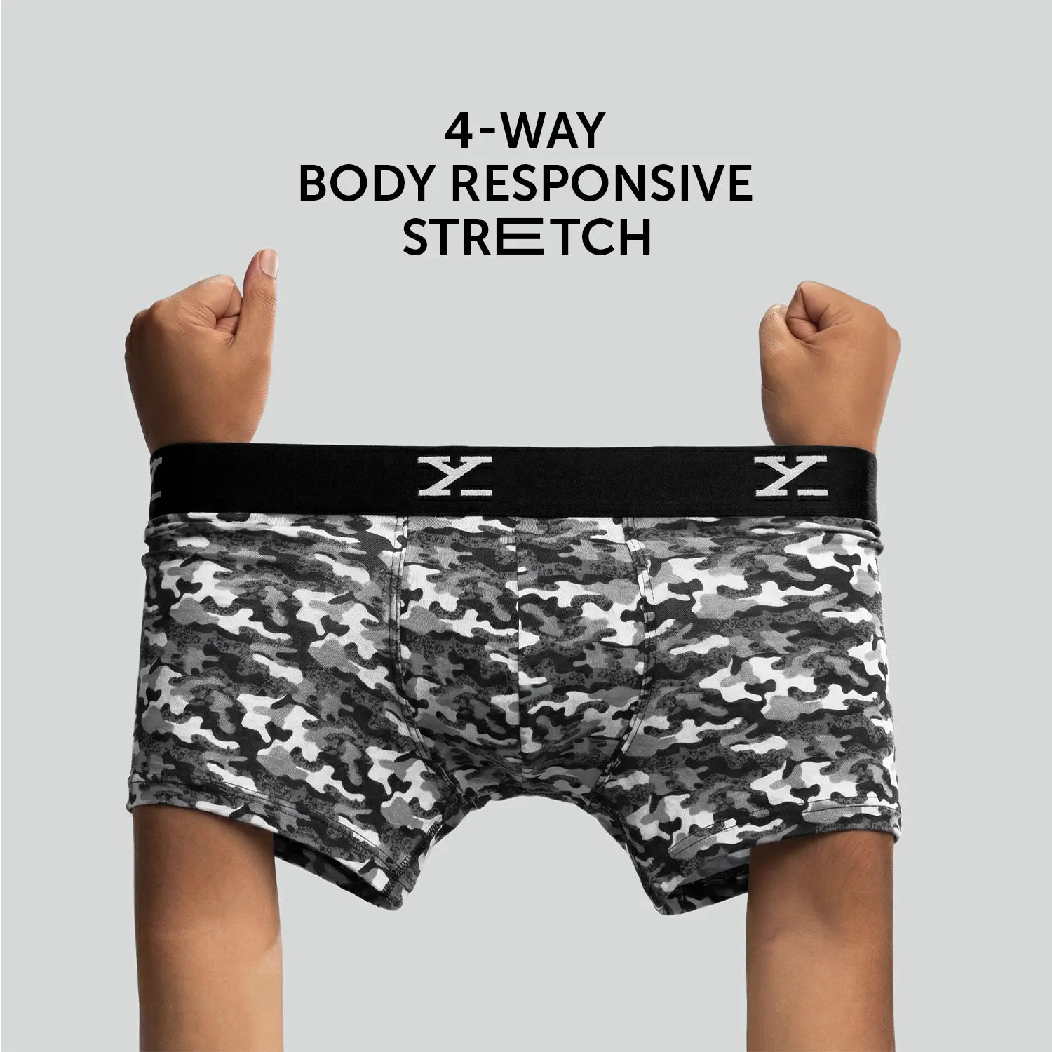 Prints For You Trunks Grey