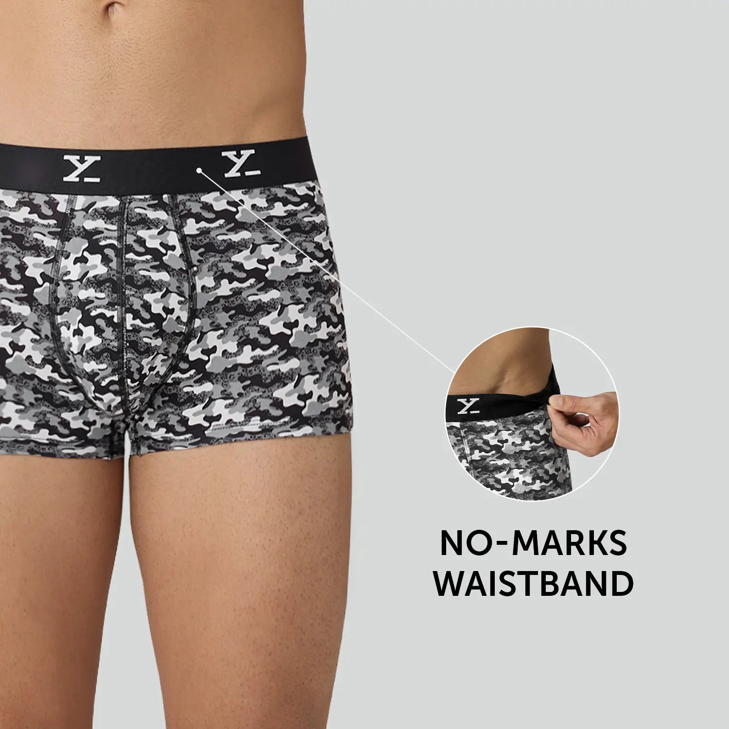 Prints For You Trunks Grey