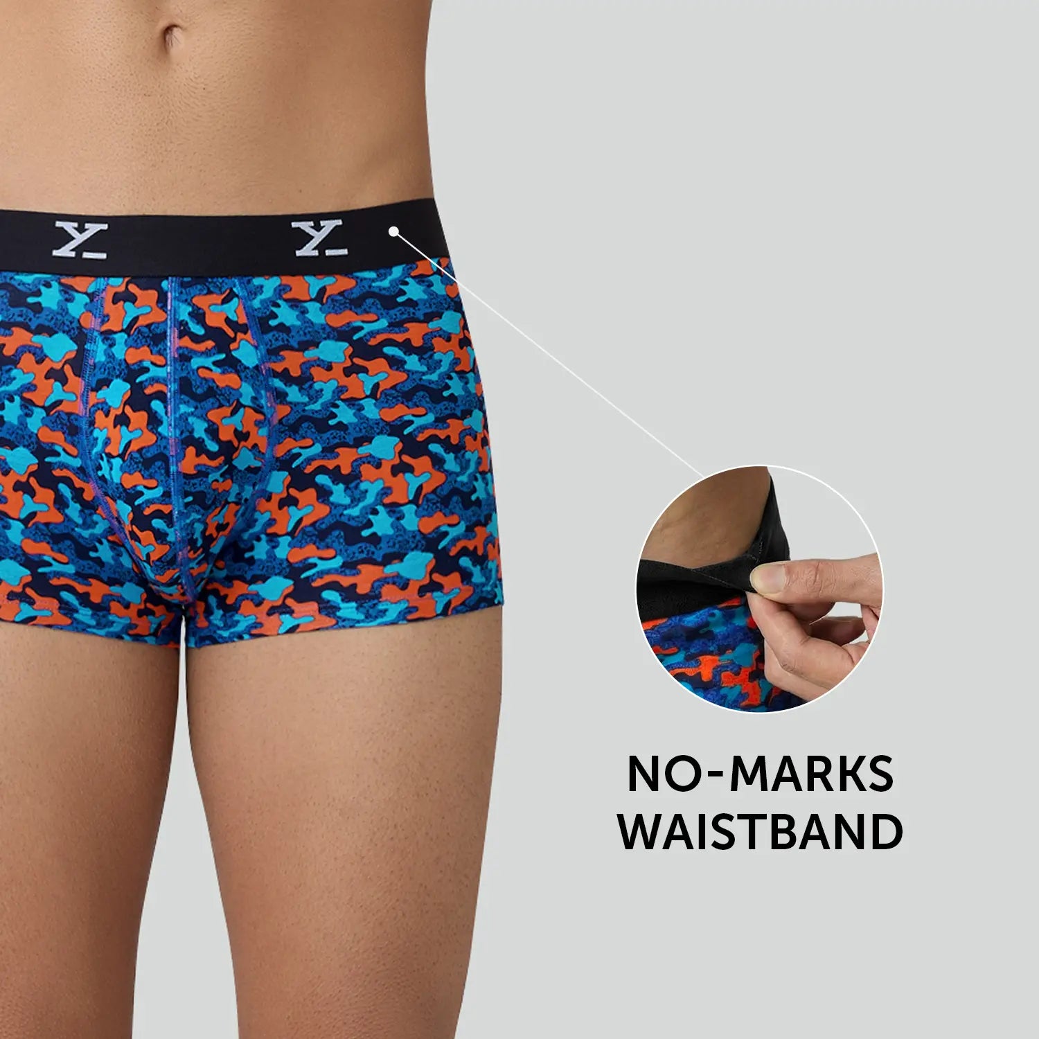 Prints For You Trunks Blue