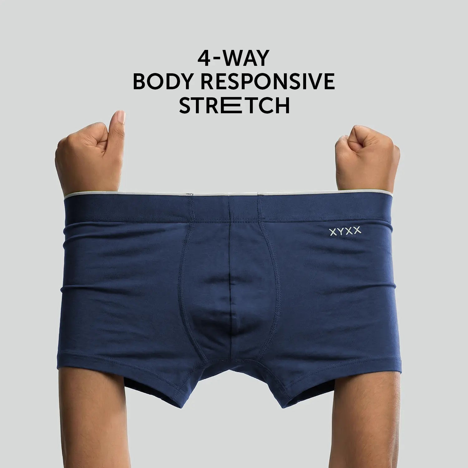 Uno Modal Trunks Pack of 3 (Black, Blue, Grey)