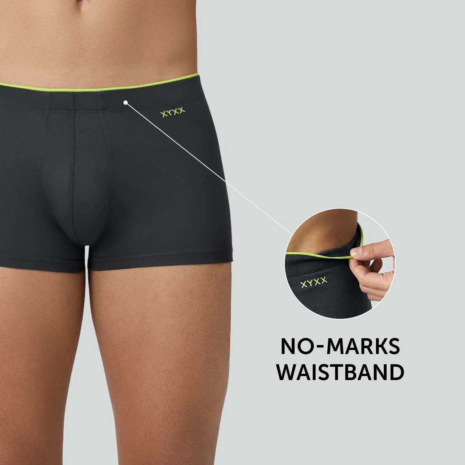 Uno Modal Trunks Pack of 3 (Black, Blue, Grey)