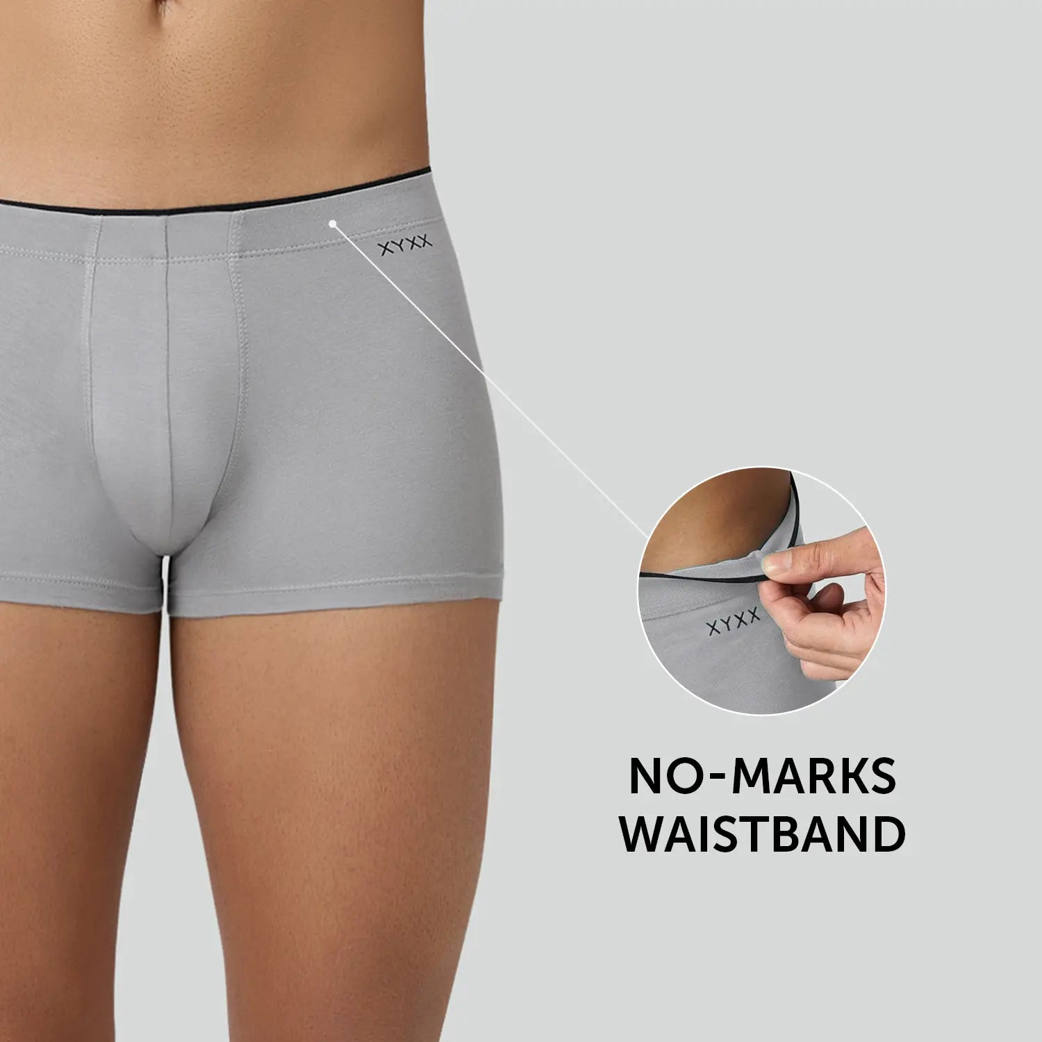 Uno Modal Trunks Ash Grey