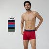 Aero Traq Pace Cotton Trunks Black Green Red Blue (Pack of 5)